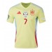 Camisa de time de futebol Espanha Alvaro Morata #7 Replicas 2º Equipamento Europeu 2024 Manga Curta